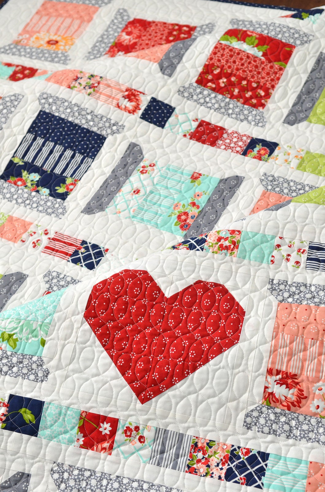Spools 2 Quilt Pattern - Camille Roskelley for Thimble Blossoms 213, Jelly Roll Friendly Quilt Pattern - Sewing Themed Quilt Pattern
