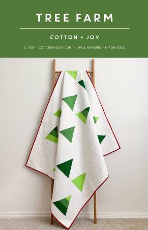Tree Farm Quilt Pattern - Cotton and Joy CJ-100, Modern Tree Quilt Pattern, Christmas Tree Quilt Pattern, Trees Quilt Pattern