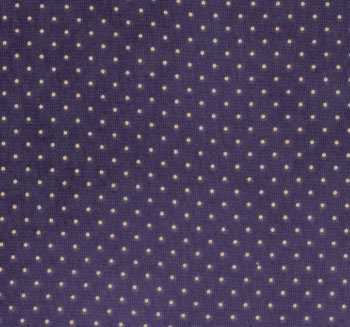 Moda Essential Dots Navy Blue Fabric 8654 25, Blue Cotton Quilting Fabric, Blue with Tan Dots Blender Fabric - By the Yard