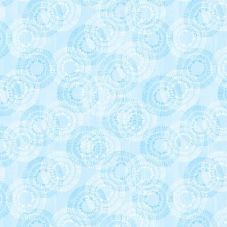 Circle Burst Sky Blue Fabric Wilmington Prints 68523-404, Light Blue Blender Fabric, Baby Blue Blender Fabric, By the Yard