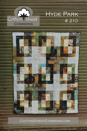 Hyde Park Quilt Pattern - Cotton Street Commons SCS210, Fat Quarter Friendly Quilt Pattern with Two Variations, Throw Quilt Pattern