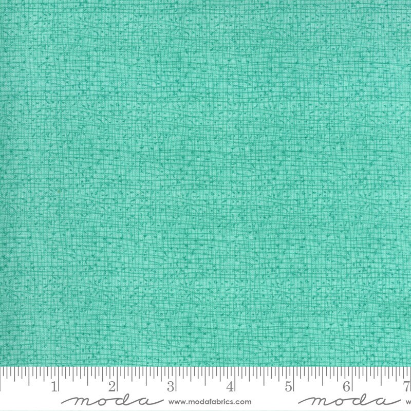 Cottage Bleu Thatched Dewdrop Fabric Moda 48626-143, Aqua Blender Fabric, Light Teal Fabric, By the Yard