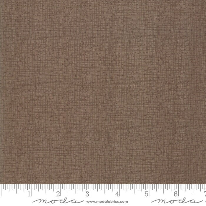 Thatched Cocoa Fabric Moda #48626-72, Brown Blender Fabric - Brown Tonal Fabric - By the Yard
