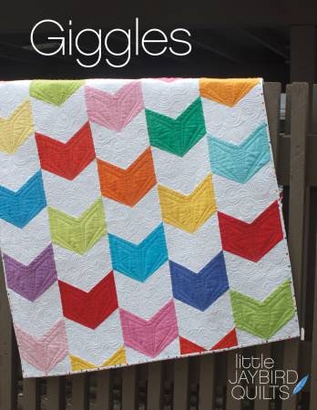 Giggles Baby Quilt Pattern - Jaybird Quilts JBQ-133, Layer Cake Friendly Quilt Pattern - Easy Baby Quilt Pattern