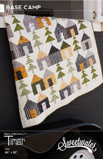 Base Camp Quilt Pattern - Sweetwater 290, Houses Quilt Pattern, Fat Quarter Friendly Quilt Pattern, Town Quilt Pattern, Forest Quilt Pattern