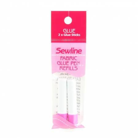 Sewline Fabric Glue Pen Refills Blue #FAB50013, Fabric Adhesive for Sewing and Quilting, Fabric Glue Pen Refills 2 Pack