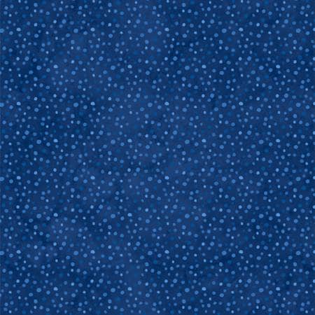 Navy Blue Petite Dots, Wilmington Essentials 39065-494, Blue Cotton Blender Fabric, Navy Blue Tiny Dots Fabric, By the Yard