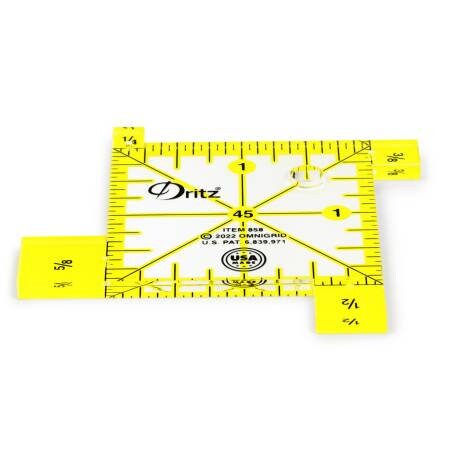 Dritz Seam Width Gauge, Quilter's Applique Marking Tool, Fabric Crease Marking Tool, Sewing Marking Tool and Applique Aid