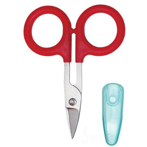 Perfect Curved Scissors by Karen Kay Buckley KB003 - 3 3/4 inch Curved Micro Serrated Blade, Right or Left Hand Sewing Scissors