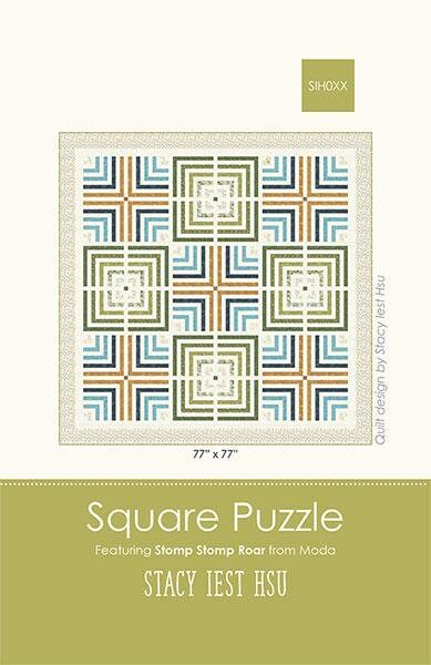 Square Puzzle Quilt Pattern - Stacy Iest Hsu SIH077, Geometric Quilt Pattern, Modern Quilt Pattern