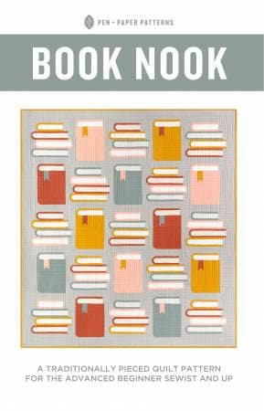 Book Nook Quilt Pattern - Pen & Paper Patterns PPP36, Book Themed Quilt Pattern, Scrap Friendly Quilt Pattern