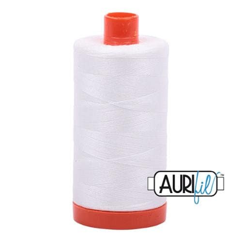 Aurifil 2021 Natural White Mako 50 wt Egyptian Cotton Thread - 1422 yds - Large Spool Egyptian Cotton Sewing and Quilting Thread