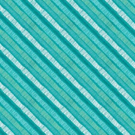 Sunflower Sweet Teal Diagonal Stripe Fabric - Wilmington Prints 17796-714, Teal Blender Fabric, Teal Fabric with Stripes By the Yard