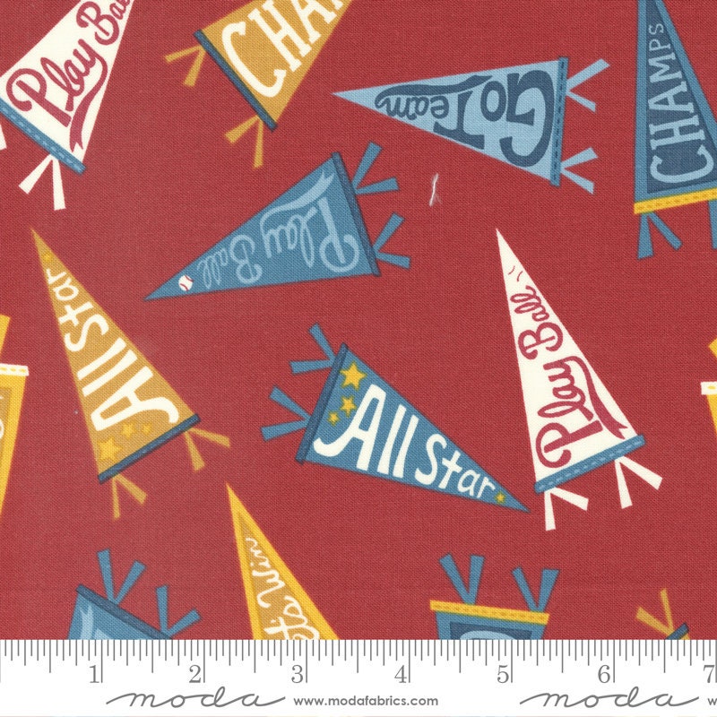 All Star Charm Pack - Moda 20850PP, Sports Themed Charm Pack, Juvenile Sports Charm Pack, Sports Themed Fabric Squares