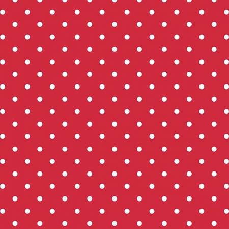 Swiss Dots White on Red Fabric - Riley Blake Designs C670R-80RED, White on Red Dots Fabric, Red and White Blender Fabric By the Yard