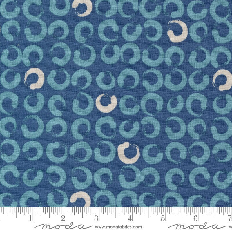 Bluish Charm Pack by Zen Chic - Moda 1820PP, 42 5" Fabric Squares, Modern Blue Fabric Charm Pack. Blue Gray Charm Pack