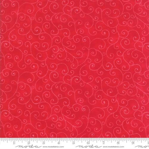 Moda Marbles Swirls Christmas Red Fabric 9908-23, Red Tonal Fabric, Red Blender Fabric, Red Swirl Fabric - By the Yard