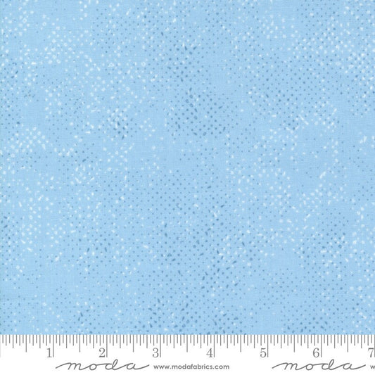 Bluish Spotted Fresh Air Light Blue Fabric - Moda 1660-207, Light Blue Blender Fabric, Spotted Light Blue Blender Fabric - By the Yard