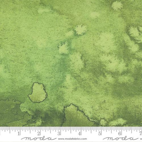 108" Flow Fern Green Wide Quilt Backing Fabric - Moda 108004-47, Green Marbled Wide Quilt Backing, Green Watercolor Wide Fabric, By the Yard