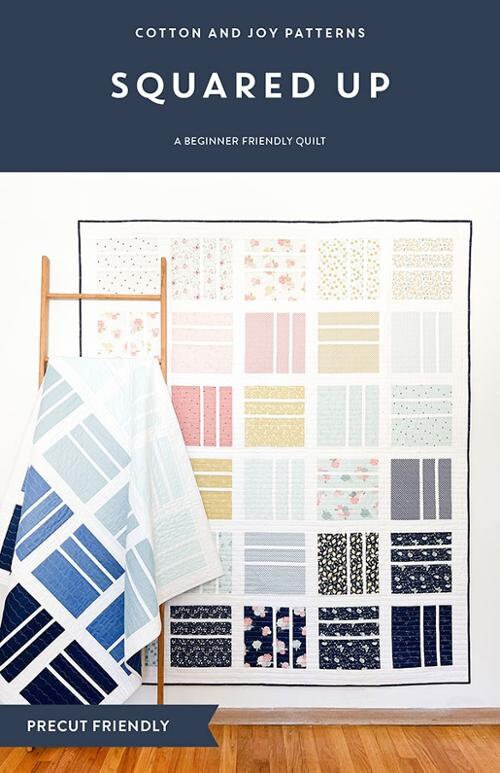 Squared Up Quilt Pattern with Four Size Options - Cotton & Joy Patterns CJ117, Layer Cake Friendly Quilt, Beginner Friendly Quilt Pattern