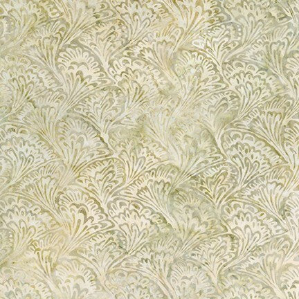 Morning Mist Tan Feathers Batik Fabric - Robert Kaufman AMD-20758-13, Tan Batik Fabric, Tan Batik Blender Fabric By the Yard