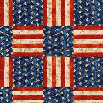 108" American the Beautiful Patriotic Wide Quilt Backing Fabric - Robert Kaufman APHXD-70296-200, Flag Wide Quilt Backing Fabric By the Yard