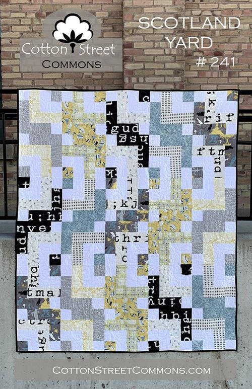 Scotland Yard Quilt Pattern - Cotton Street Commons CSC241, Beginner Friendly Easy Quilt Pattern, Scrap Friendly Quilt Pattern