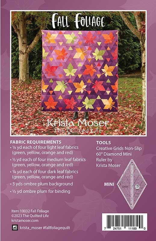 Fall Foliage Quilt Pattern - The Quilted Life TQL10032, Fall Themed Quilt Pattern, Fall and Autumn Leaves Quilt Pattern