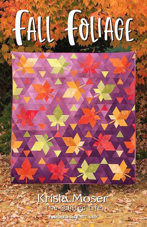 Fall Foliage Quilt Pattern - The Quilted Life TQL10032, Fall Themed Quilt Pattern, Fall and Autumn Leaves Quilt Pattern
