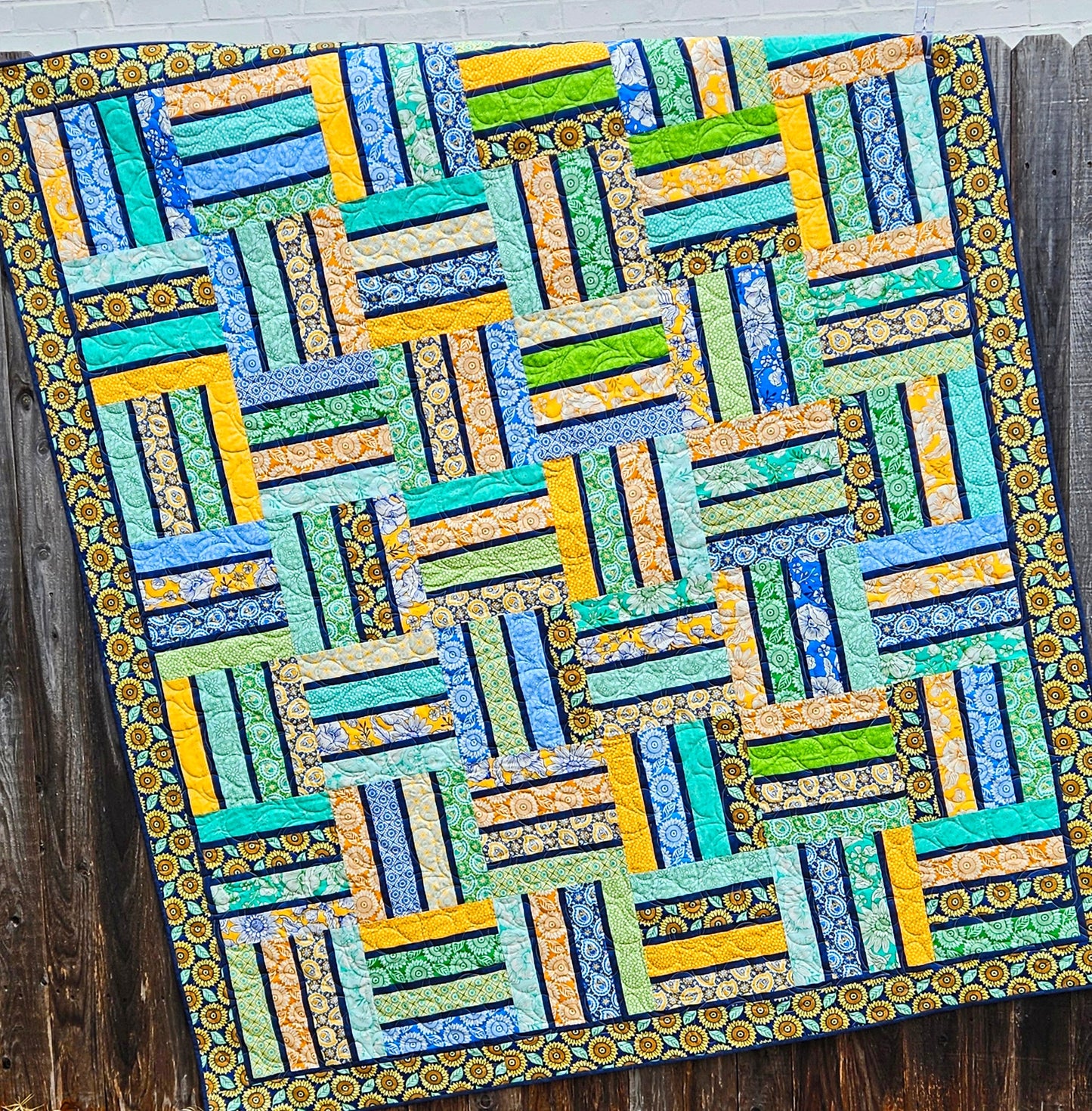Pinstriped Quilt Pattern Printed Version - Cuddle Cat Quiltworks CCQ083, Strip Pack or Layer Cake Quilt Pattern, Easy Layer Cake Quilt