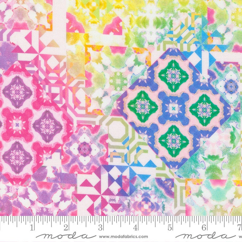 Gradients Auras Charm Pack - Moda 33730PP, 42 5" Fabric Squares - Pastel Watercolor Floral Fabric Charm Pack, Modern Floral Charm Pack