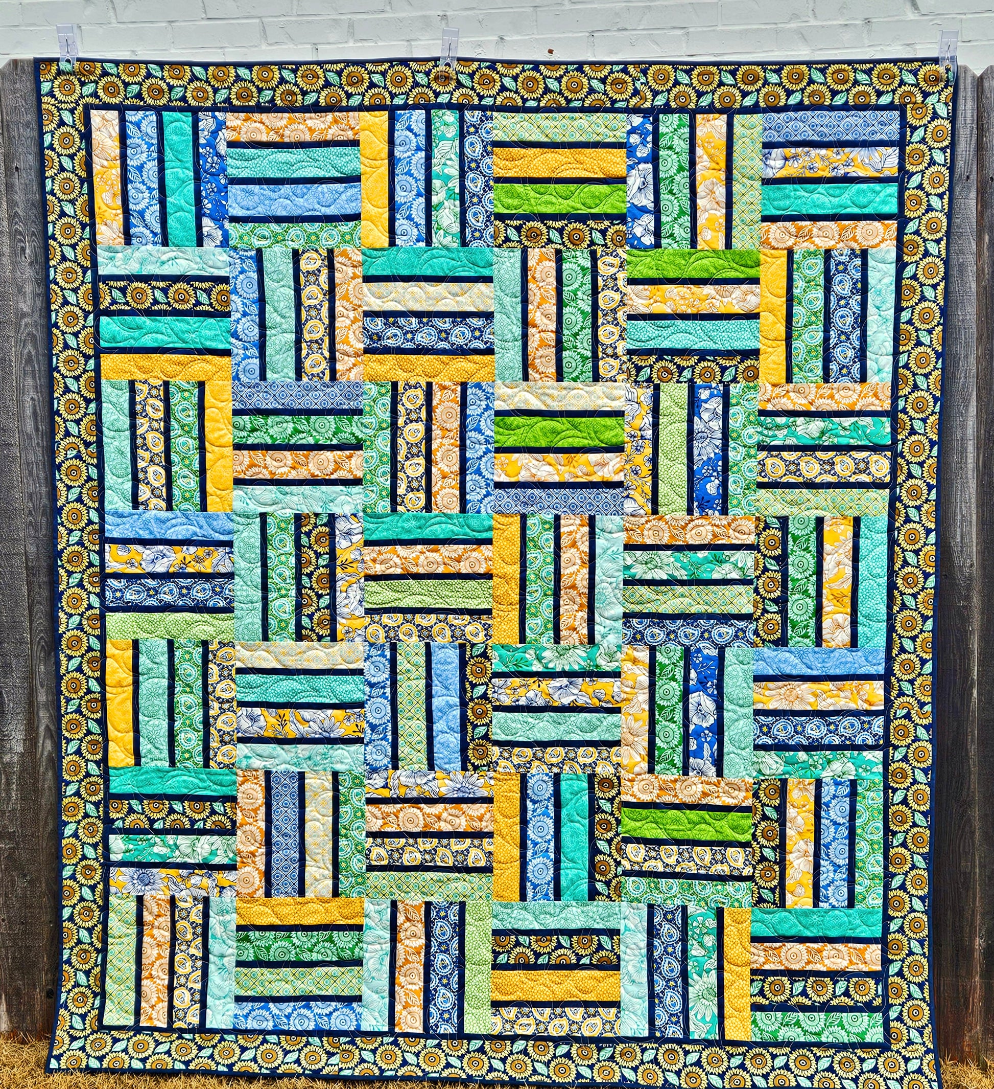 Pinstriped Quilt Pattern PDF Version, Cuddle Cat Quiltworks CCQ083, Strip Pack or Layer Cake Quilt Pattern, Easy Jelly Roll Quilt Pattern