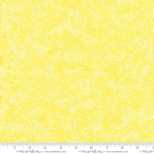 Moda Marbles Lemon Yellow Fabric - Moda 9908-35, Lemon Yellow Tonal Cotton Fabric - Yellow Blender Fabric - Yellow Swirls Fabric By the Yard