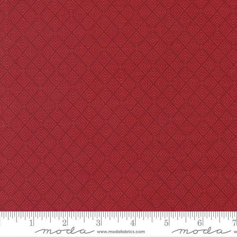 Old Glory Liberty Square Red Blender Fabric - Moda 5203-15, Red Patriotic Blender Fabric, Red Americana Fabric By the Yard