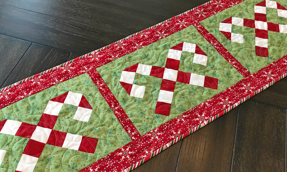 Candy Cane Lane Table Runner Pattern - Digital Version – Cuddle Cat ...